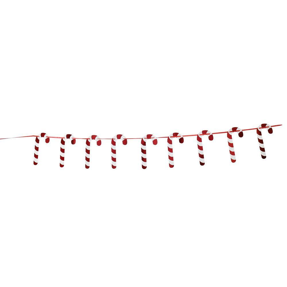 Festive Magic Foil Candy Cane Garland | 2m - Choice Stores