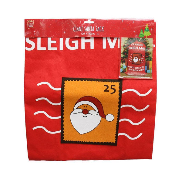 Festive Magic Giant Santa Sleigh Mail Sack | 100cm - Choice Stores