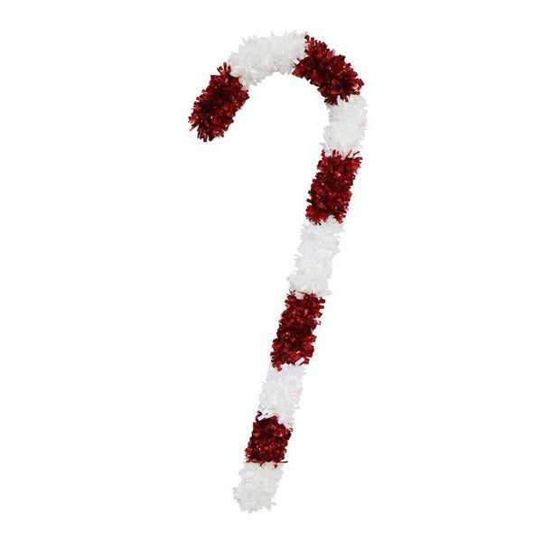 Festive Magic Giant Tinsel Candy Cane | 90cm - Choice Stores