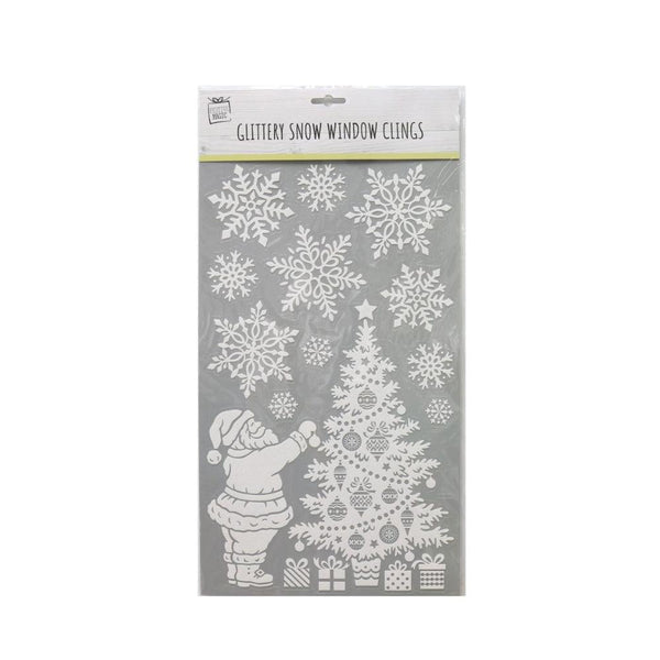 Festive Magic Glittery Snow Window Clings - Choice Stores
