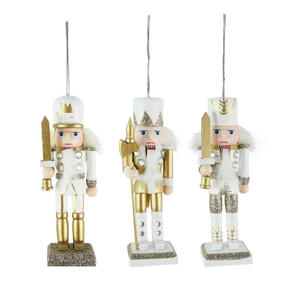 Festive Magic Hanging Gold Nutcracker Decoration | 12.5cm - Choice Stores