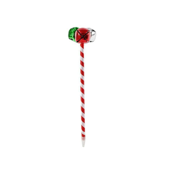 Festive Magic Jingle Bells Candy Striped Pen | Assorted - Choice Stores