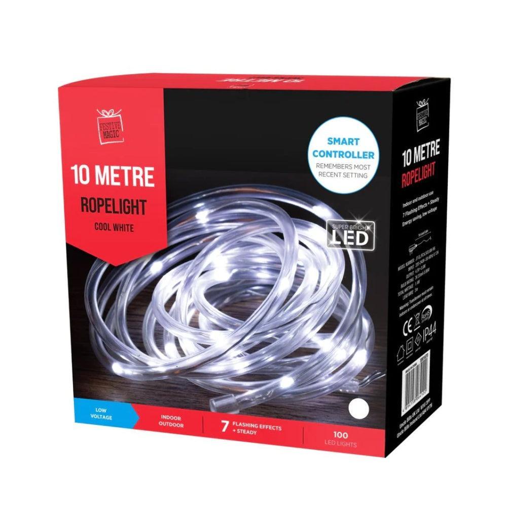 Festive Magic Led Hollow Tube Light | 10mtr | White - Choice Stores
