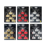 Festive Magic Luxe Assorted LED Tealight Candle Realistic Flicker Flame Effect | Pack of 6 - Choice Stores