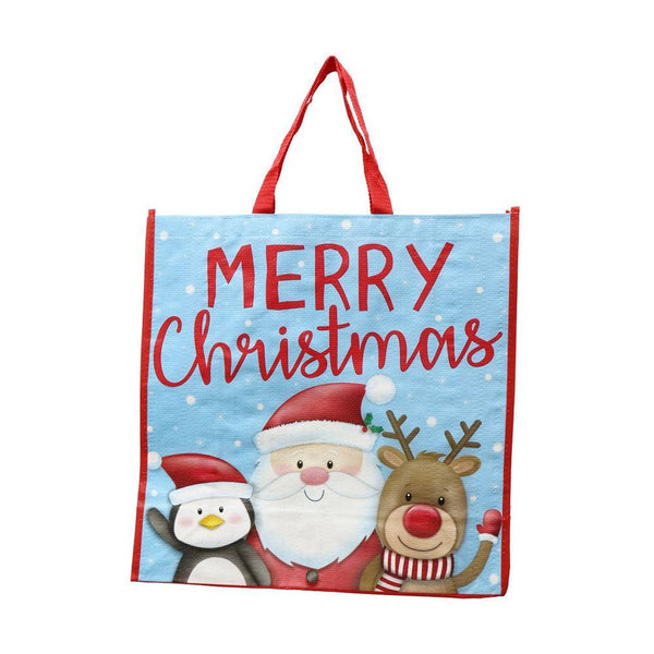 Festive Magic Medium Laminated Shopper Bag with Christmas Characters | 44.5cm - Choice Stores
