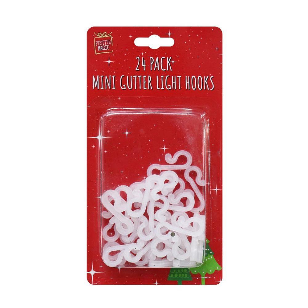 Festive Magic Mini Gutter Light Hooks | Pack of 24 - Choice Stores