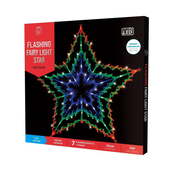Festive Magic Multicoloured LED Silhouette Star Christmas Light Decoration | 8 Functions - Choice Stores