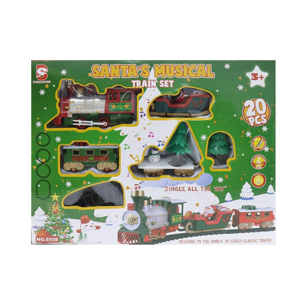 Festive Magic Santas Musical Train Set | 20 Piece Set - Choice Stores