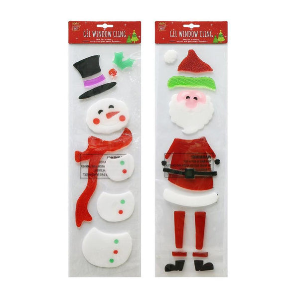 Festive Magic Snowman Gel Window Cling | 50cm - Choice Stores