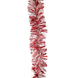 Festive Magic Two Tone Red & White Mix Cut Tinsel | 2m - Choice Stores