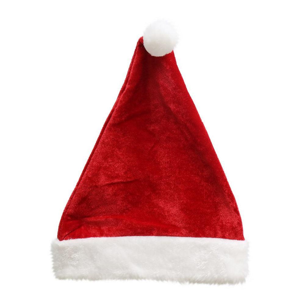 Festive Magic Velveteen Santa Hat with Plush Trim | 42cm - Choice Stores