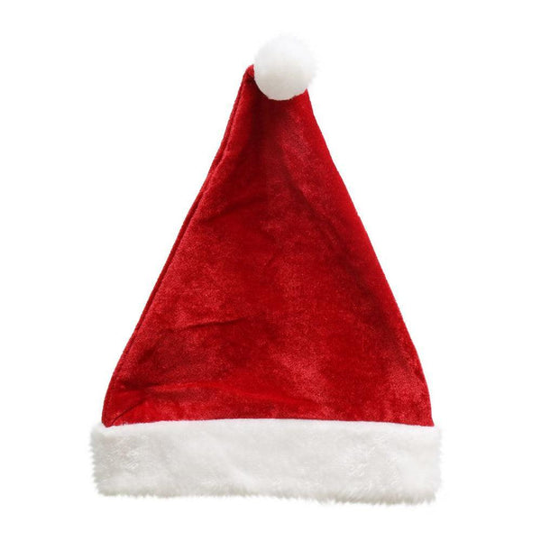 Festive Magic Velveteen Santa Hat with Plush Trim | 42cm - Choice Stores