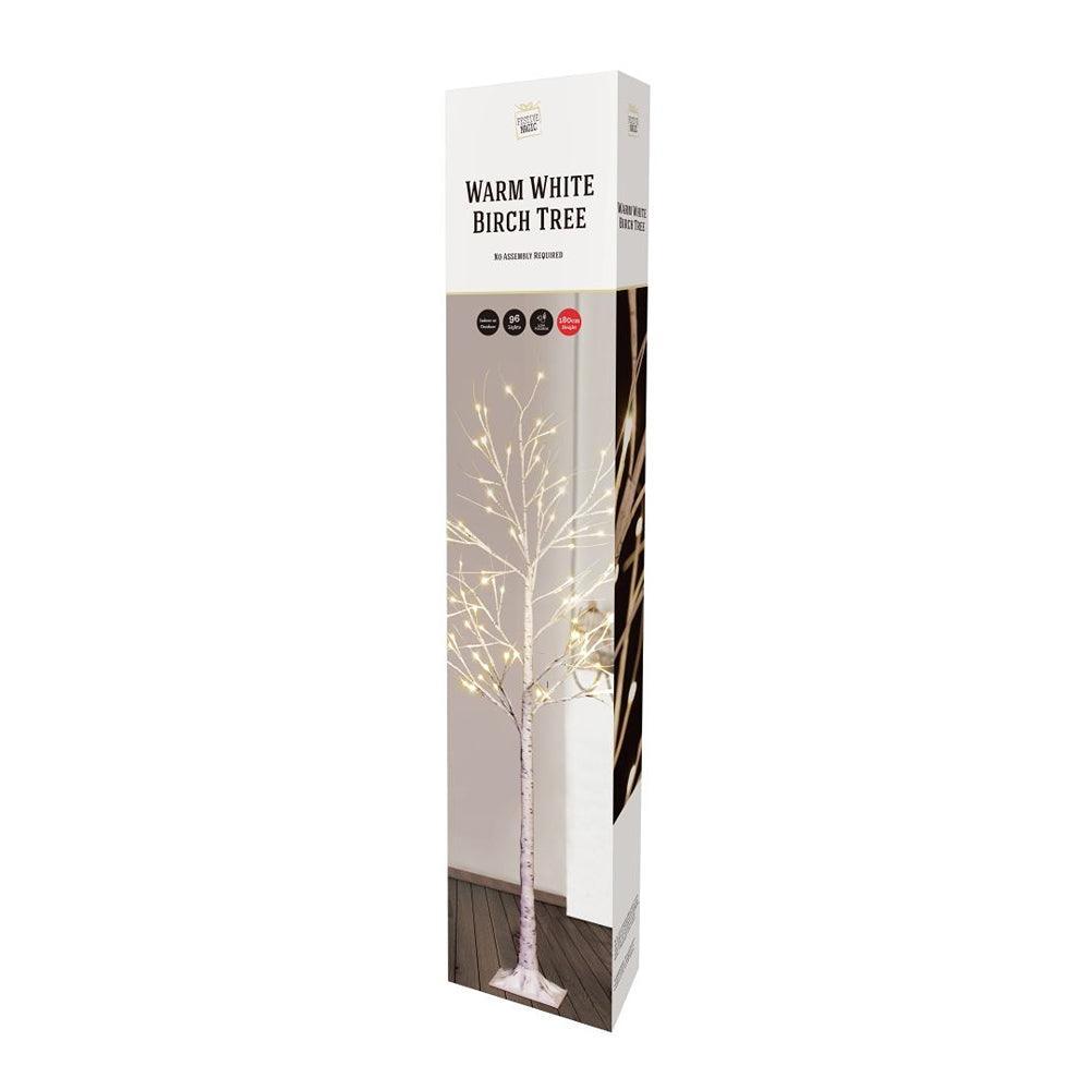 Festive Magic Warm White LED Birch Tree | 180cm - Choice Stores