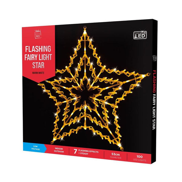 Festive Magic Warm White LED Silhouette Star Christmas Light Decoration | 8 Functions - Choice Stores