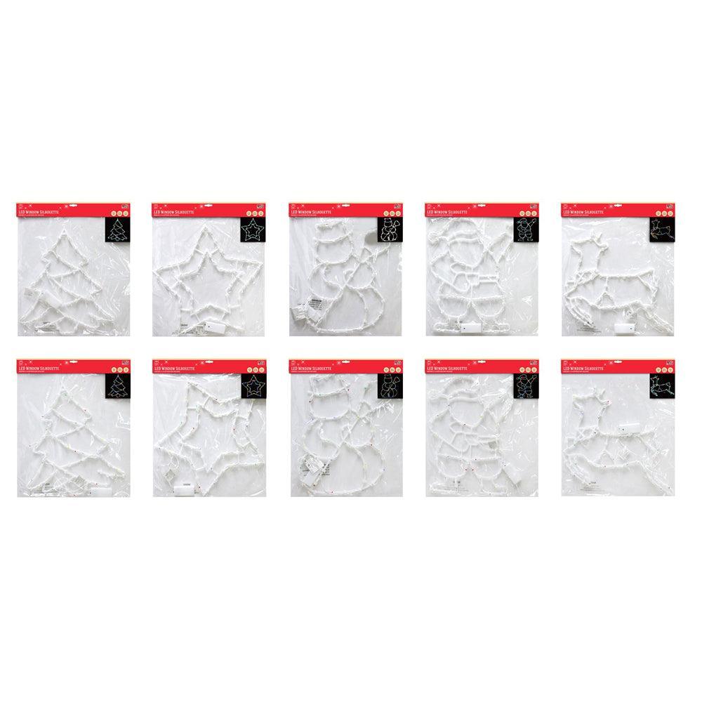 Festive Magic White Battery Operated LED Christmas Silouhette Light | Assorted - Choice Stores