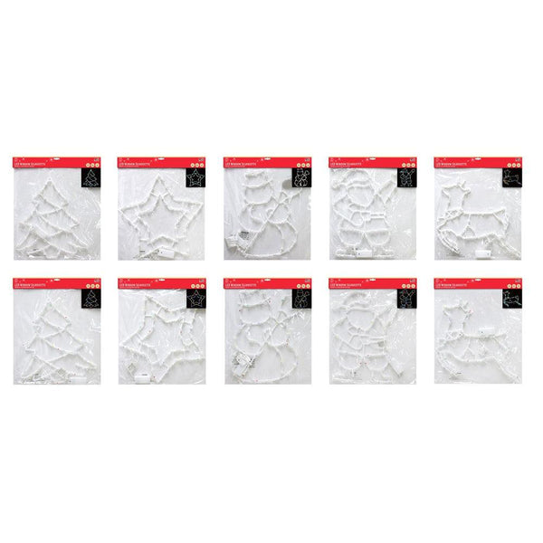 Festive Magic White Battery Operated LED Christmas Silouhette Light | Assorted - Choice Stores