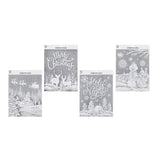 Festive Magic White Snowy Window Sketch Cling | Assorted - Choice Stores