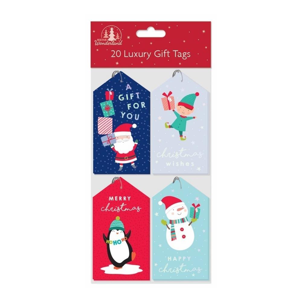 Festive Wonderland Assorted Luxury Gift Tags | Pack of 20 - Choice Stores