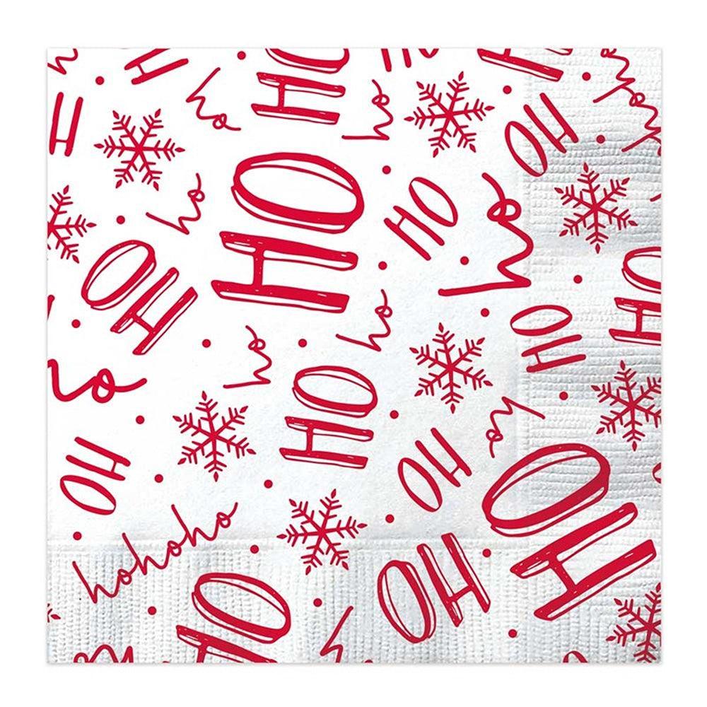 Festive Wonderland Christmas Party Napkins | Ho Ho Ho | Pack of 16 - Choice Stores