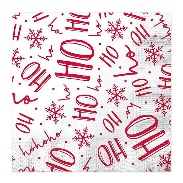 Festive Wonderland Christmas Party Napkins | Ho Ho Ho | Pack of 16 - Choice Stores