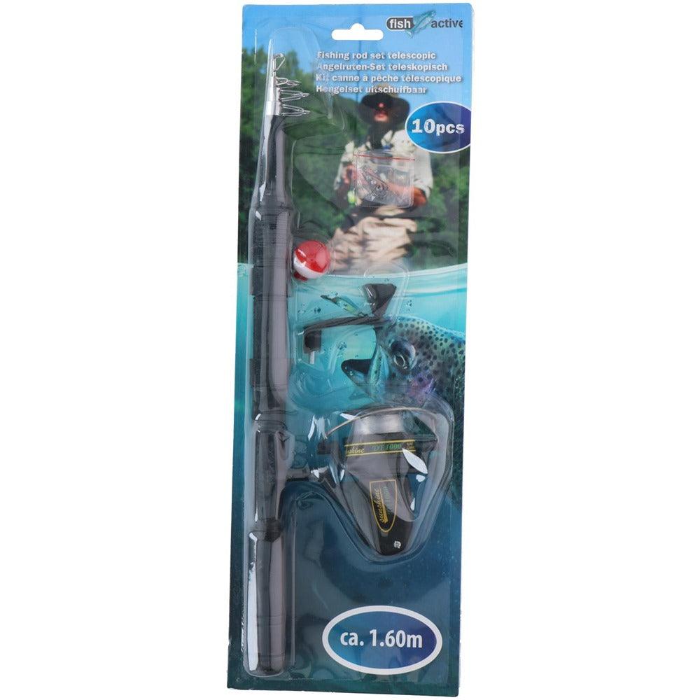 Fish Active Telescopic Fishing Rod Set | 10 Piece Set - Choice Stores