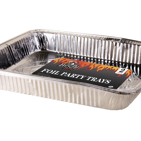 Foil Party Trays | 34cm x 40cm | 2 Pack - Choice Stores