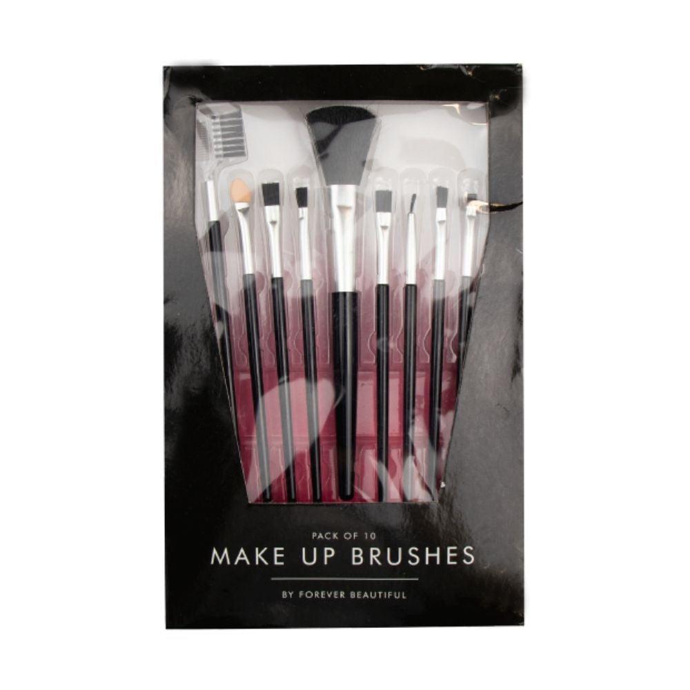 Forever Beautiful Makeup Brush Set | 10 Piece - Choice Stores