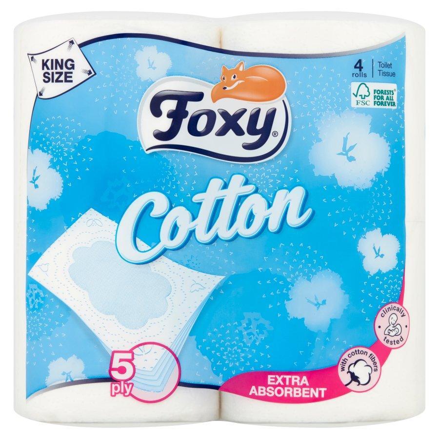 Foxy 5ply Cotton Toilet Tissue | Pack of 4 - Choice Stores