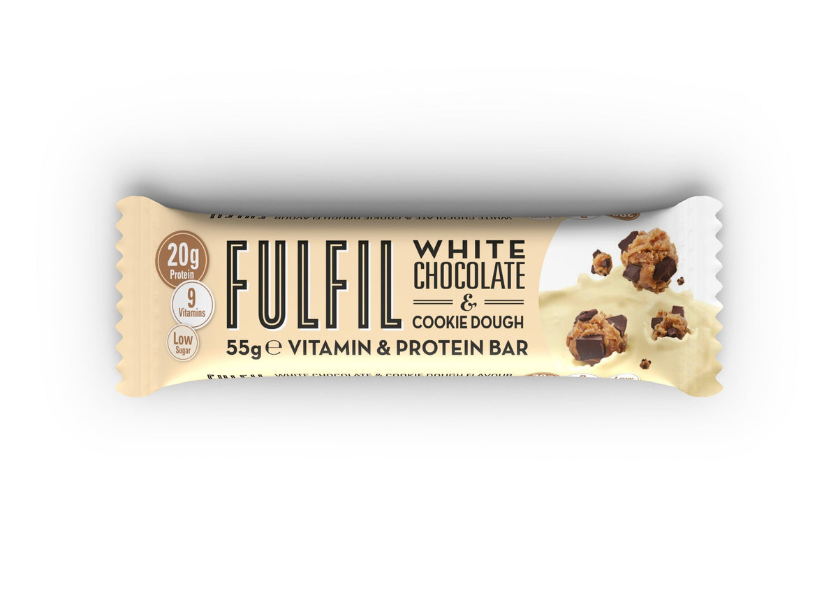Fulfil White Chocolate &amp; Cookie Dough Vitamin &amp; Protein Bar | 55g - Choice Stores