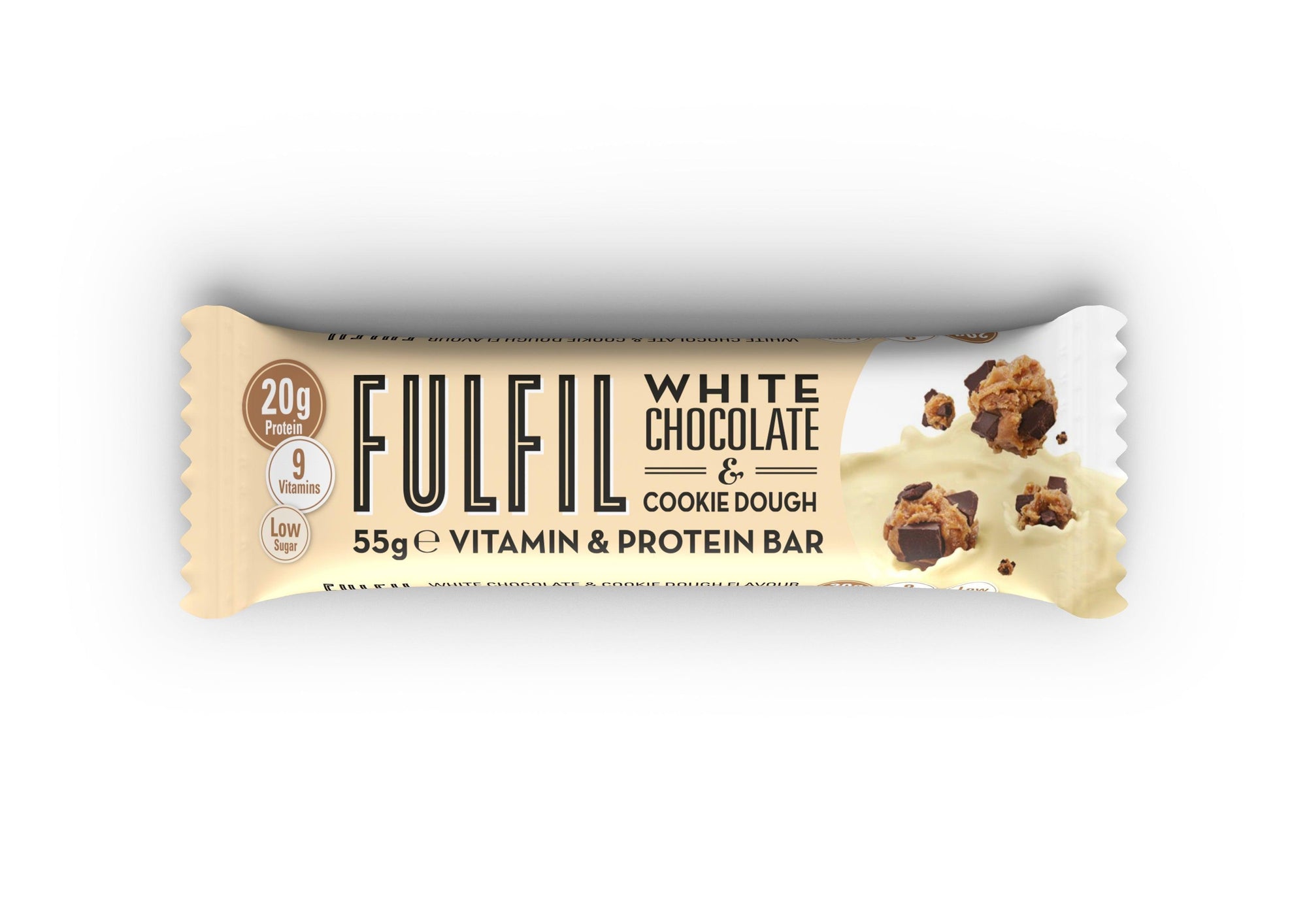Fulfil White Chocolate & Cookie Dough Vitamin & Protein Bar | 55g - Choice Stores