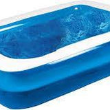 Fun Large Inflatable Family Size Rectangular Swimming Pool | 2.6m - Choice Stores