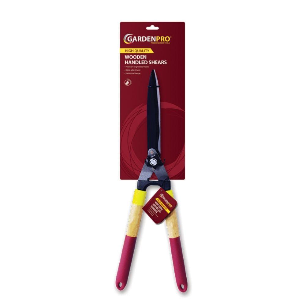 Garden Pro Traditional Wooden Handled Hedge Shears | 59cm (23&quot;) - Choice Stores