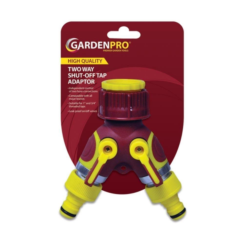 Garden Pro Two Way Shut Off Tap Connector - Choice Stores