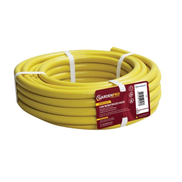 Garden Pro Yellow Reinforced Garden Hose | 15m - Choice Stores