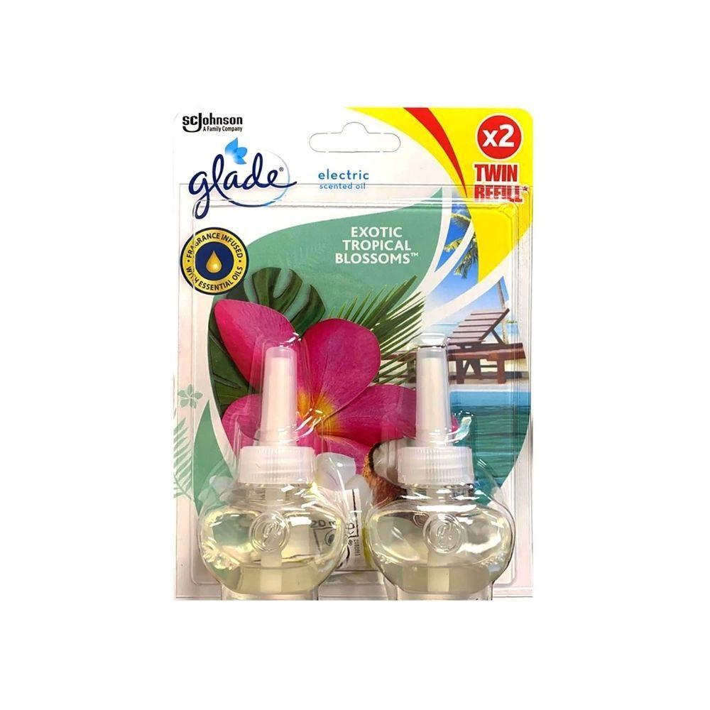 Glade Plug In Oil Refill Tropical Blossoms | 20ml (Twin Pack) - Choice Stores