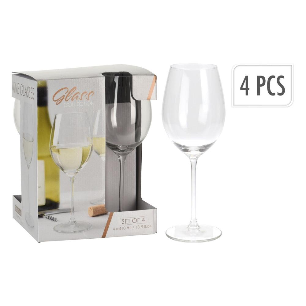 Glass Collection White Wine Glasses | Pack of 4 - Choice Stores