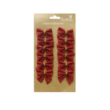 Glitter Christmas Bows | Pack of 12 - Choice Stores