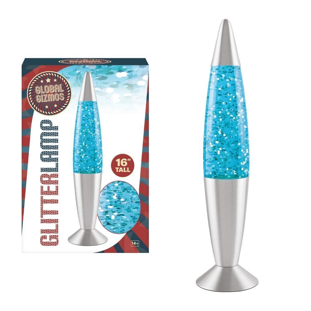 Global Gizmos Blue Glitter Lamp | 16in - Choice Stores