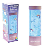 Global Gizmos Rose Gold Unicorn & Rainbow Bubble Lamp | 32cm - Choice Stores