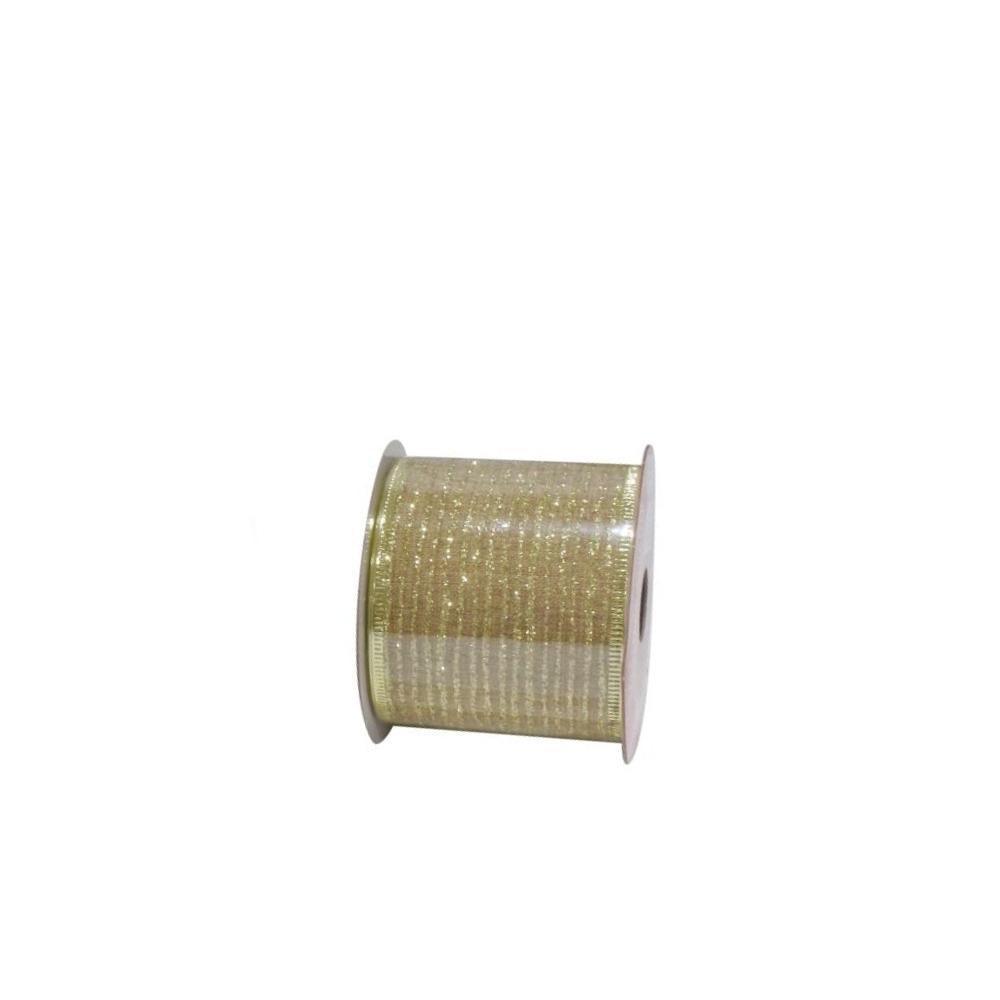 Gold Glitter Festive Ribbon | 2.7 m - Choice Stores