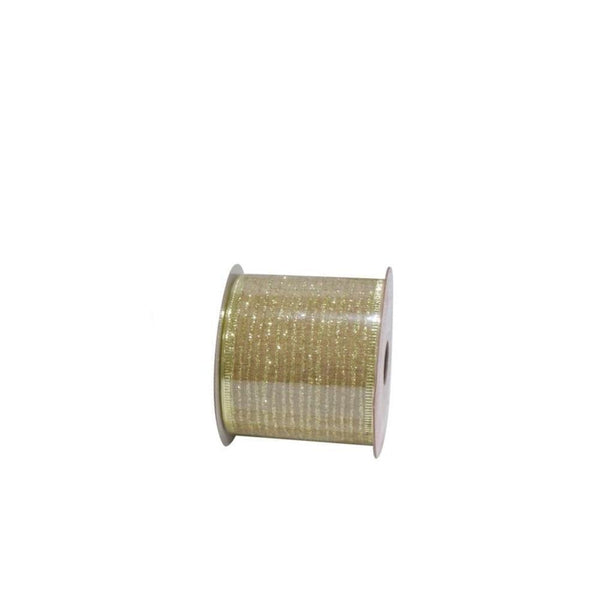 Gold Glitter Festive Ribbon | 2.7 m - Choice Stores
