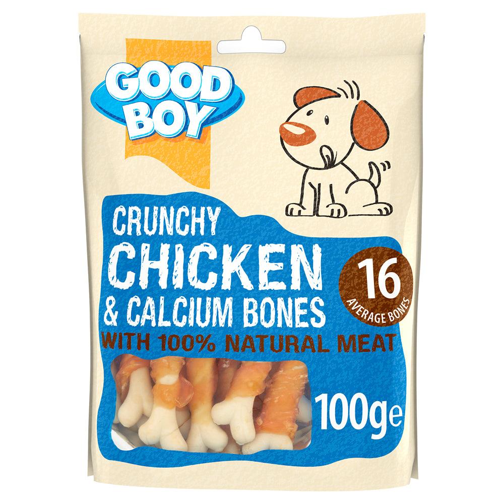 Good Boy Crunchy Chicken &amp; Calcium Bones | 100g - Choice Stores