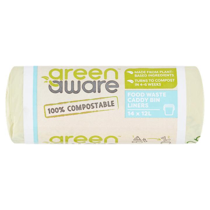 Green Aware Compostable Food Waste Bag | 12L - Choice Stores
