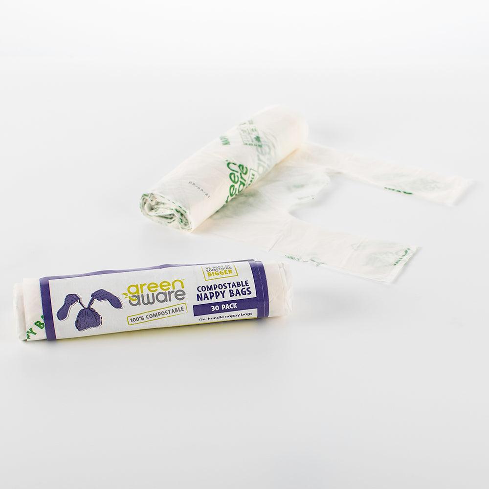 Green Aware Compostable Nappy Bag | Pack of 30 - Choice Stores