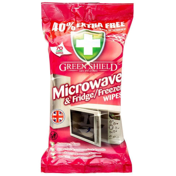 Greenshield Microwave, Fridge & Freezer Wipes | Pack of 70 - Choice Stores