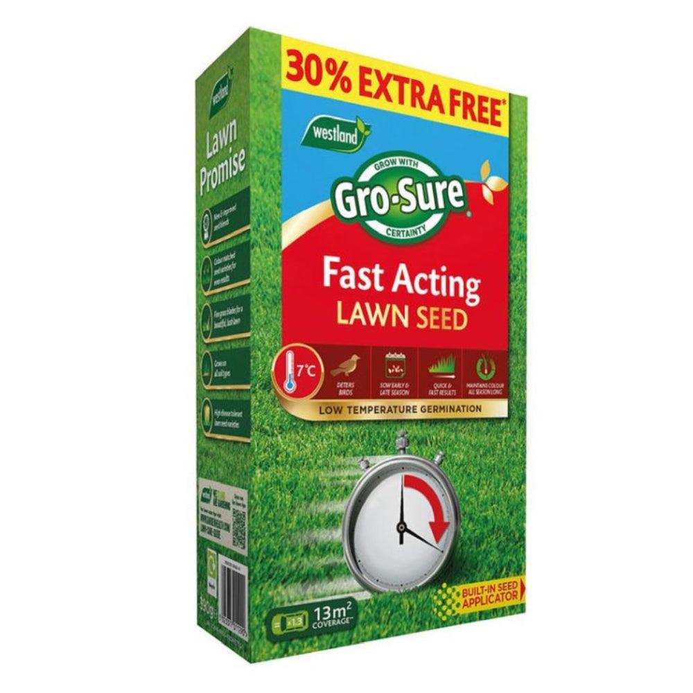 Gro-Sure Fast Acting Lawn Seed | 10m2 + 30% Extra Free - Choice Stores