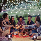 Grundig 100 LED Warm White Solar Powered String Lights | 16m - Choice Stores
