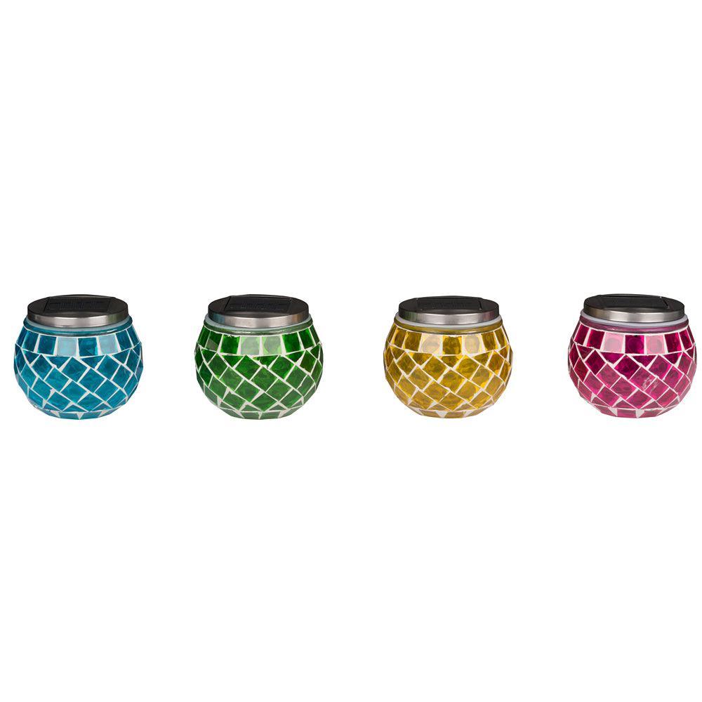 Grundig Solar LED Mosaic Ball Light | Assorted Colour | 10 x 9cm - Choice Stores