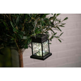 Grundig Warm White Solar LED Hanging Square Black Lantern - Choice Stores