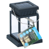 Grundig Warm White Solar LED Hanging Square Black Lantern - Choice Stores